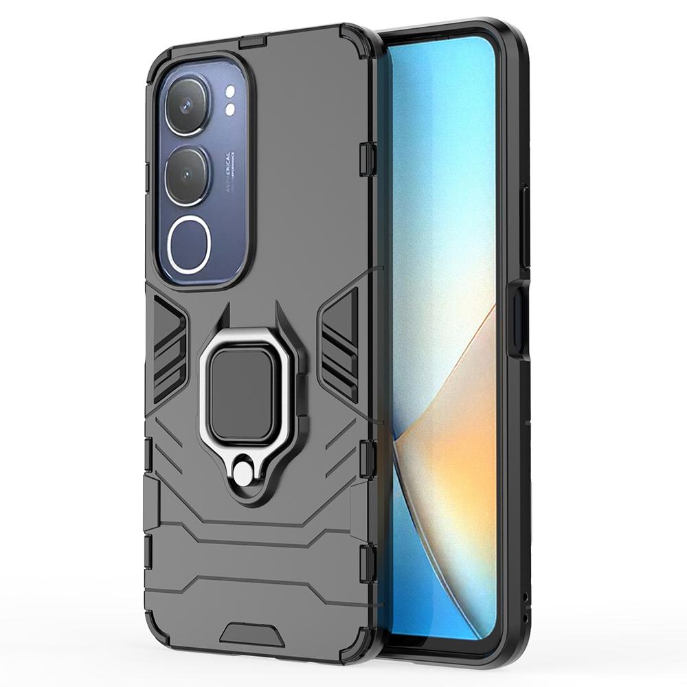For Vivo Y29 5G Case PC+TPU Protective Phone Cover with Ring Kickstand
