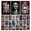 Sugar Skull Plaque Metal Vintage Horror Tin Sign Wall Bar Restaurant Home Art Cinema Tattoo Shop Decor Poster