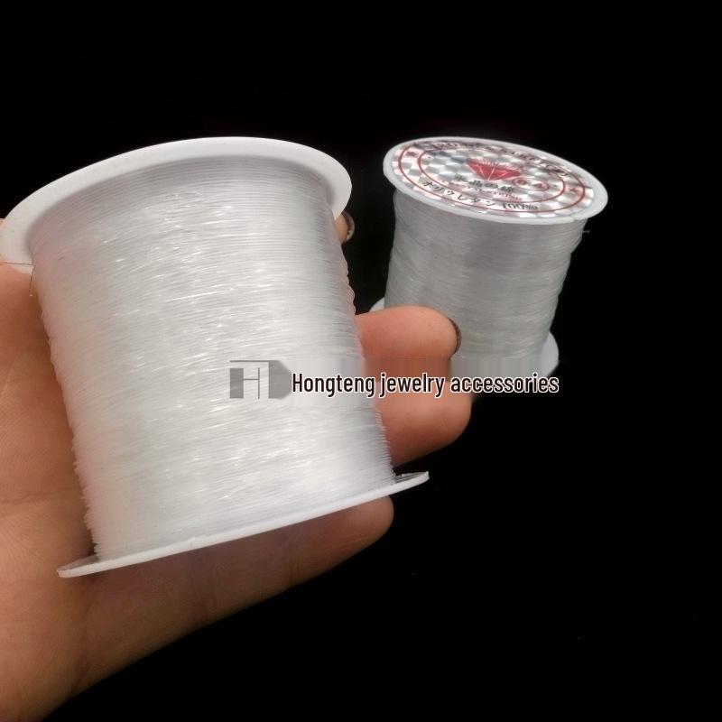 0,4 mm Przezroczysta Kryształowa Żyłka Wędkarska, Nierozciągliwa, 40 m/rolka do DIY Koralikowania Biżuterii