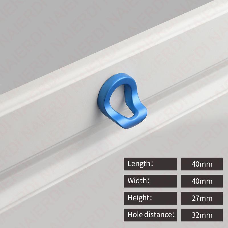 

NAIERDI Zinc Alloy Colorful Cabinet Knobs Black Kitchen Handles 96mm Pink Furniture Knobs Kids Room Cupboard Door Pulls Hardware