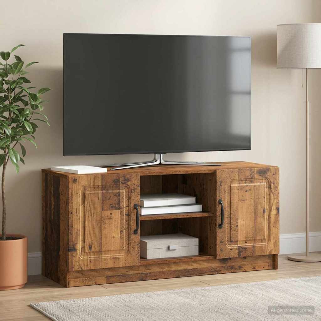 TV Stand Reclaimed Wood Look 102 x 34.5 x 47 cm Particleboard