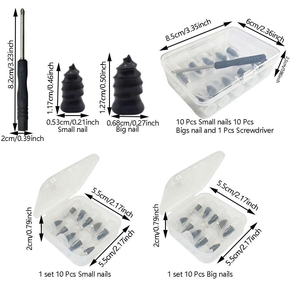 10/20Pcs Self-Service Tool Car Tyre Repair Nail Vacuum Tire Repair Rubber Nail  Universal Tire
