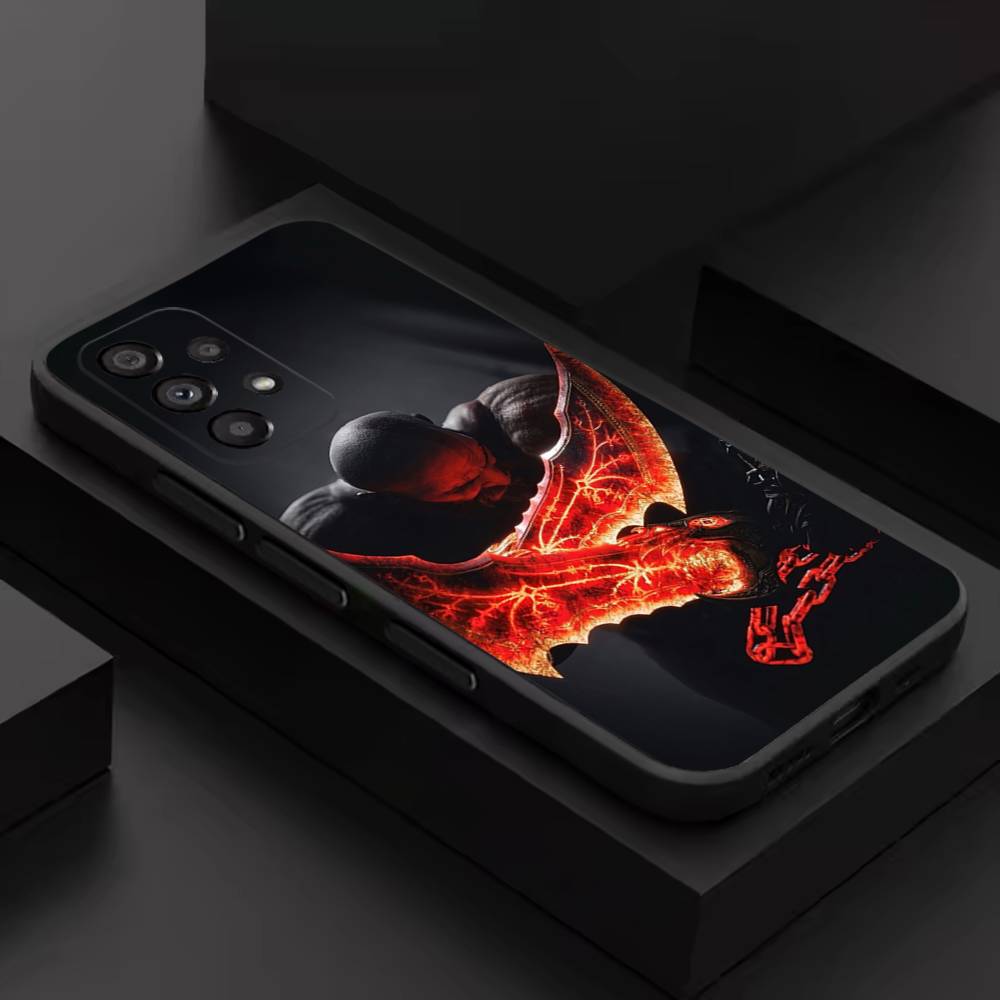 Cool G-God of W-War Game Phone Case For Samsung S 26,25,24,23,22,30,21,10,9,Ultra,Plus,Lite,FE,4,5G Black Soft Case