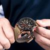 Fashion Hollow Shell Multifunctional Timing Sports Quartz Waterproof Men'S Watch 2085G