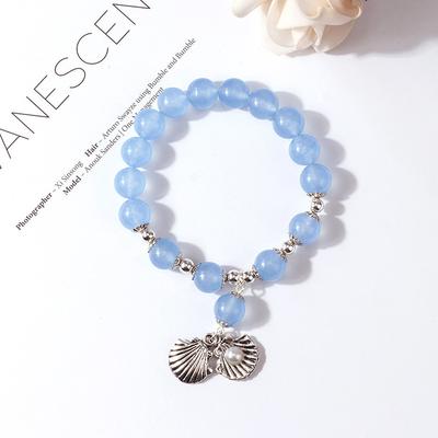 Fragrant Honey Sunk Ashes Like Frost Moisturizing Jade Small Fish Fairy Shepherd Bracelet Blue Mermaid Tears Pearl Aquamarine Bracelet
