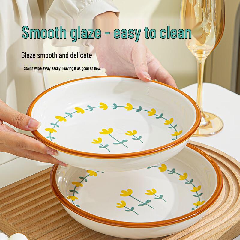 Peierson Nordic Underglaze Ceramic Dinner Plates