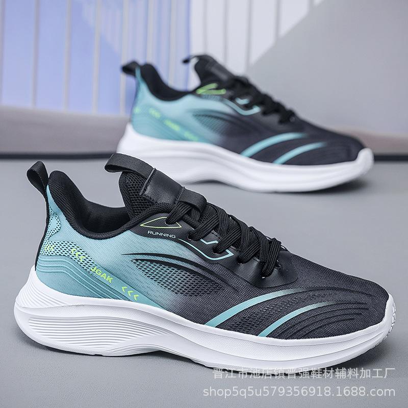 

Мужская обувь большого размера, кроссовки для бега, осень 2025, новые сетчатые дышащие кроссовки с постепенным изменением, легкие, амортизирующие, спортивные кроссовки 50