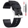 Hemsut Watch Silicone Band 18mm, 20mm, 22mm Quick Release Rubber Strap Soft Replacement Band Available In 10 Colors