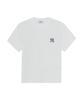 Emelbi Basic Small Logo Semi-Oversized Short Sleeve T-Shirt Ny (White)