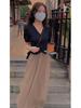 Influencer Women's Summer Two-Piece Set: Short Sleeve Crop Top & High Waist Midi Skirt