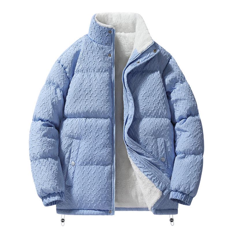 

Unisex HL2023 Winter Thickened Down Cotton Jacket for Youth - Trendy Casual Coat 2XL синій