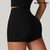 Vitality Girls Fashion Yoga Shorts Seamless High Waist Pleated Hip Lifting Fitness Exercise Shorts Tight