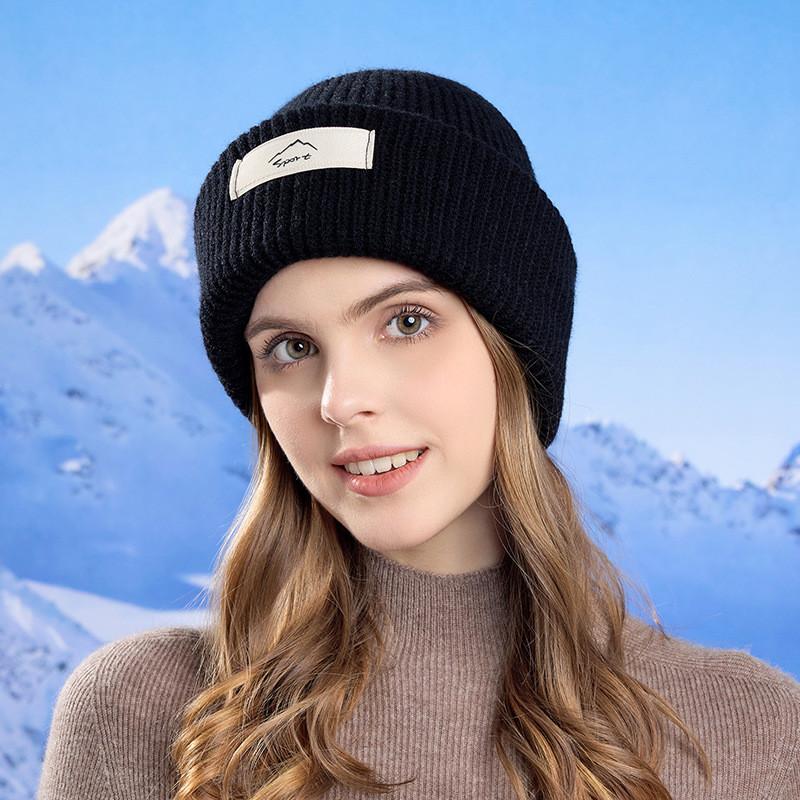 Casual Knit Hat For Women With Neck Protection And Windproof Face Mask For Winter