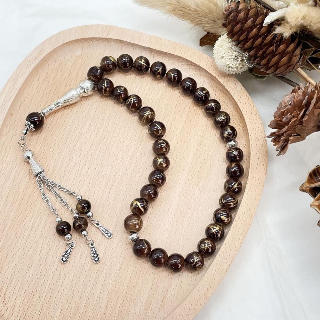 Elegant Beaded Bracelet Rosary Bracelets Unique Beads Bracelet Prayer Beads Wristband Glaze Material for Woman Girls