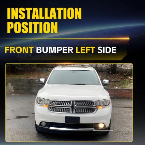 2X 55079225AC Front Bumper Bracket For Dodge Durango 2011-13 Driver Left Black K