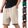 Herrshorts för sommar, avslappnade, med dragsko