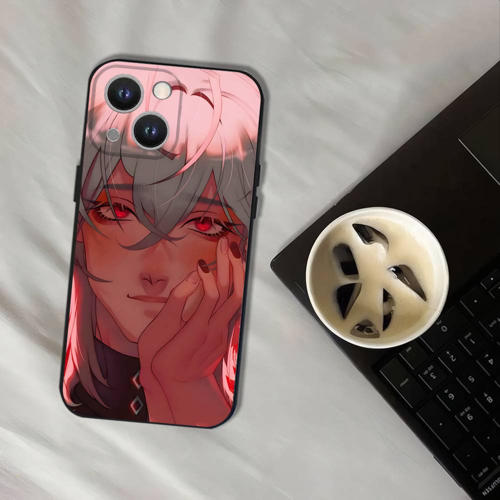 Game D-Date With Death M-Mangas Black Soft Cover Phone Case For iPhone 17,16,15,14,13,12,11,Pro,XS,Max,XR,Plus,E,SE4,Mini