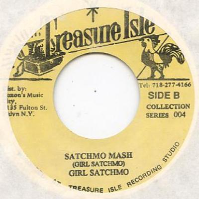 7inch Record GIRL SATCHMO - Satchmo's Mash Potato / Darling 004 Treasure Isle 1961 Jamaica Reggae, Ska & Dub