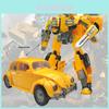 Yellow Bee Transformer Robot Plastic Material Creative And Cool Style
