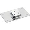 3-Hole Chrome Laydown License Plate Mounting Bracket For Harley Softail Dyna XL 1973-Up