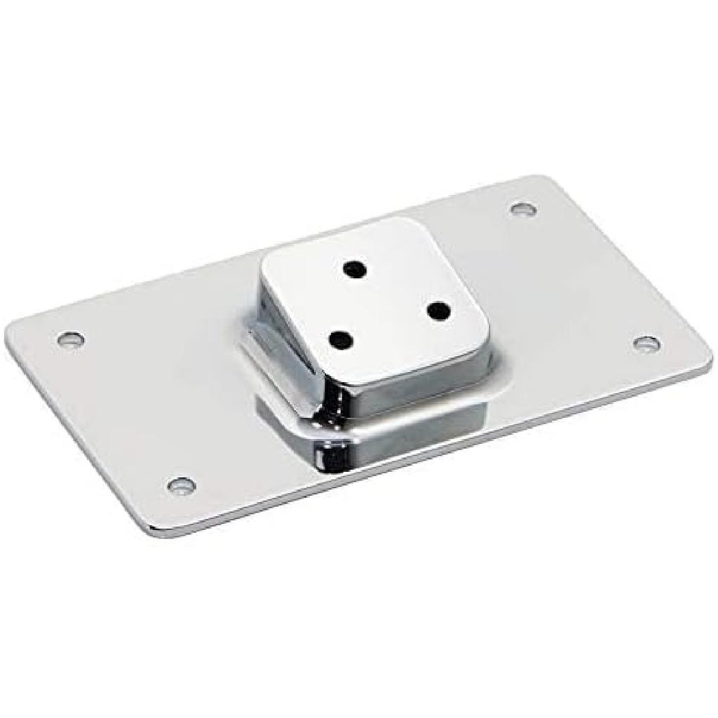 3-Hole Chrome Laydown License Plate Mounting Bracket For Harley Softail Dyna XL 1973-Up