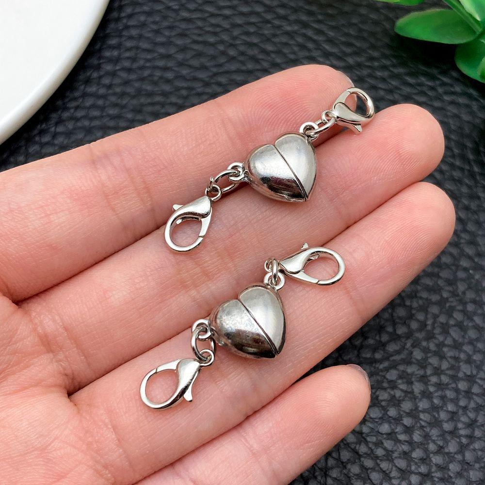 10-Style Multi-Color Round Magnetic Lobster Clasp Charms for DIY Bracelet & Necklace Jewelry