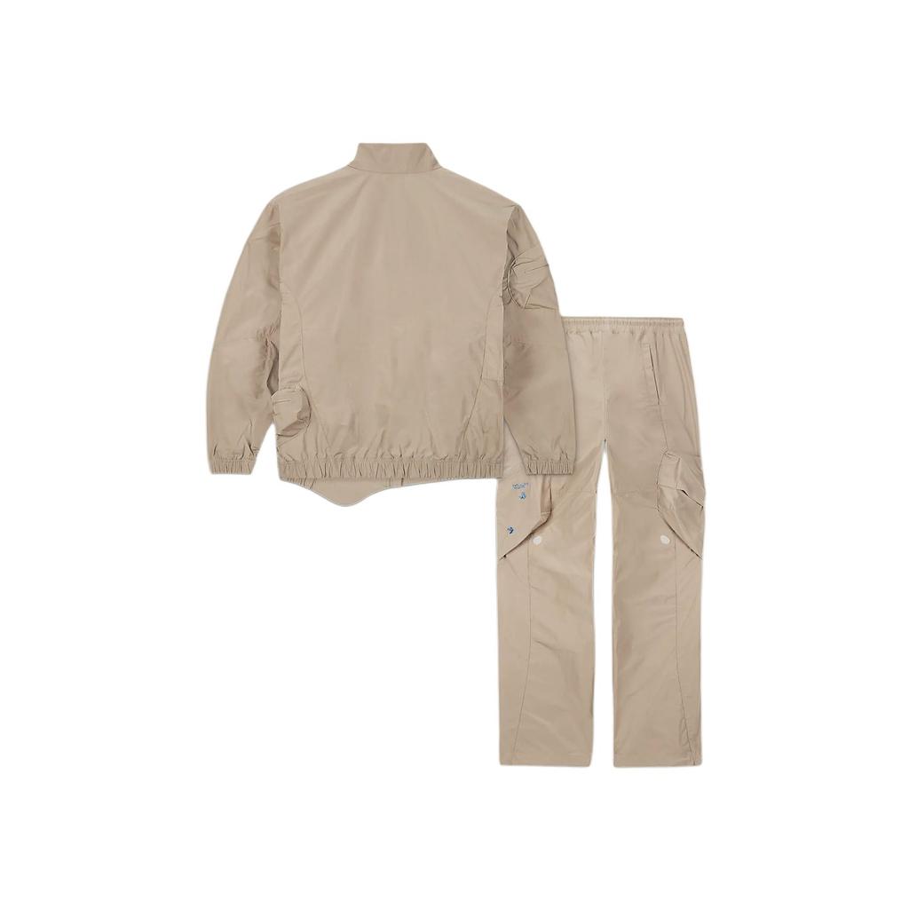 Nike X Off-White Asymetrický lem Vodotesná funkčná športová súprava FW22 Pánska športová súprava Khaki DN1705-247
