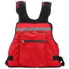 Portable Adult Floating Vest Fishing Waistcoat Multi Pocket Life Jacket Accessory(red )