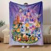 1pc, Mickey and Friends (1) Home Decor Flannel Blanket Perfect Gift for Bedroom, Living Room, Travel, Camping, Car