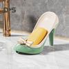 Shower Soap Holder with Suction Cup Drain Tray High Stability Creative High Heel Shaped Storage Plate Soap Dish