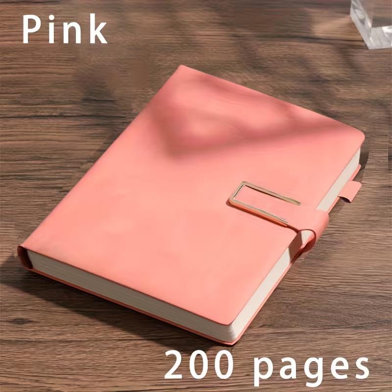 A5 Retro Notebook Soft Leather Cover 200 Pages Agenda for Students Business Office School Stationery Supplies