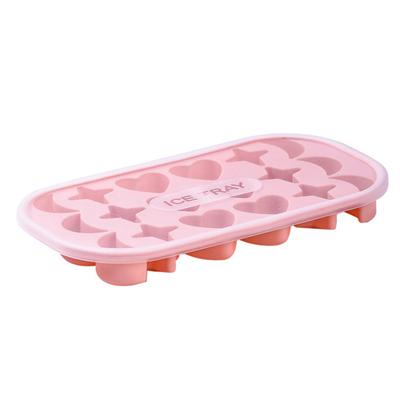 Vassoio per il ghiaccio Attraente contenitore per il ghiaccio in silicone anti-fuoriuscita Design dei cartoni animati Vassoio per cubetti di ghiaccio Contenitore per ghiaccio per whisky