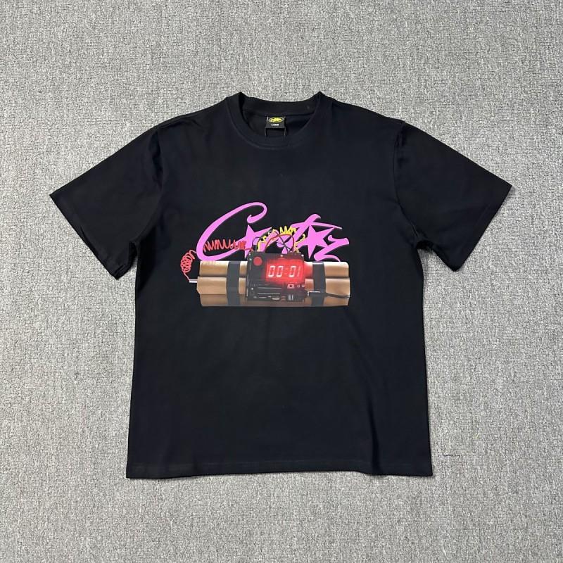 Corteiz Streetwear Baumwoll-T-Shirt Herren Lockerer Schnitt Rundhals Kurzarm Hip Hop Grafik-T-Shirt