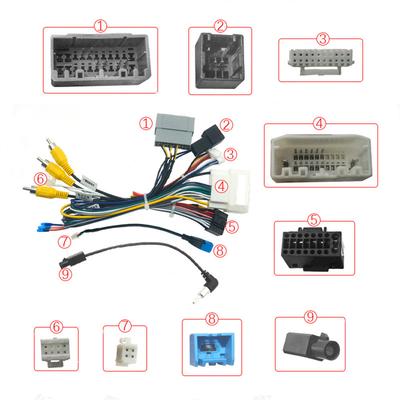 16Pin Car Stereo Wire Harness Adapter For Dodge Journey Fiat Freemont Chrysler