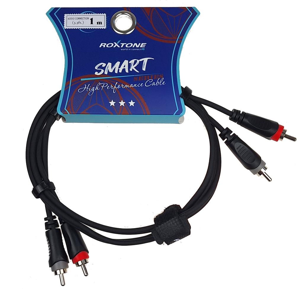 Kabel Audio 2 X Wtyk Rca / 2 X Wtyk Rca 1M Roxtone Sacc130L1