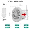 4''6'' Exhaust Fan Adjustable Speed Duct Fan Kitchen Airflow Air Cleaning Fan Ventilator Attic Pipe Ventilation Extractor