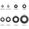 500pcs Flat Nylon Washers Assortment Set with 8 Sizes M2 M2.5 M3 M4 M5 M6 M8 M10 Sealing Safety Plates for Hardware And DIY Proj