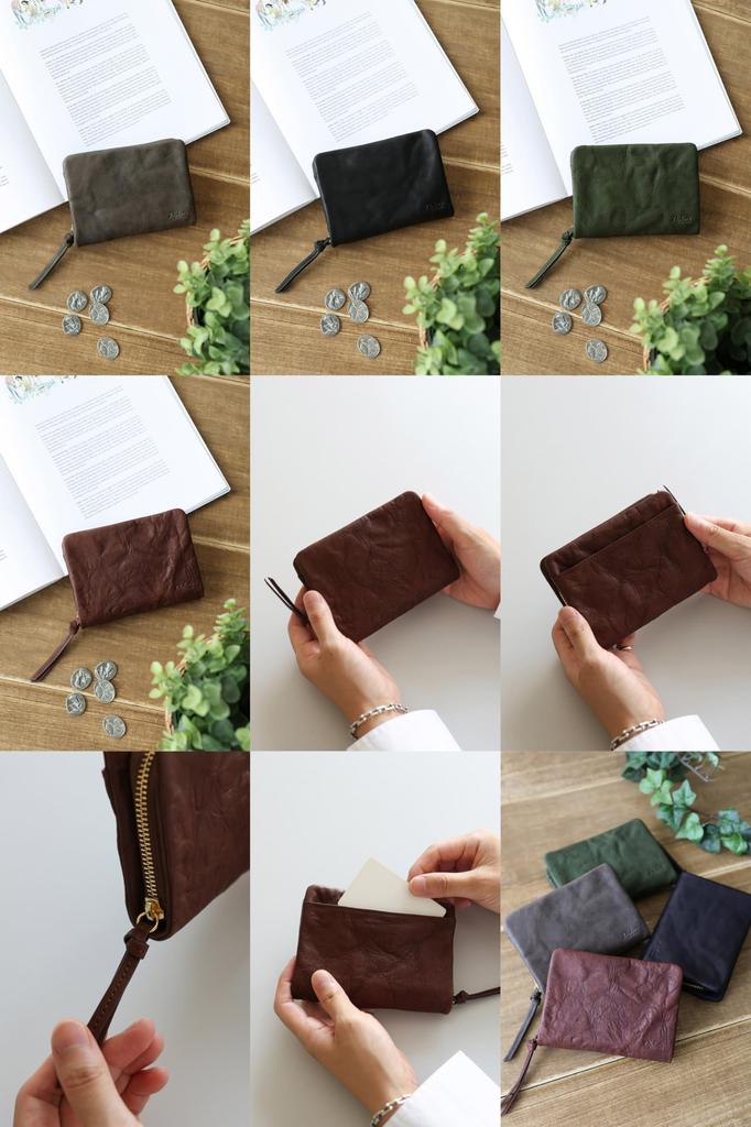 Dakota BLACK LABEL Bi-fold Wallet with Round Zipper, Chocolate, BL-620241-41