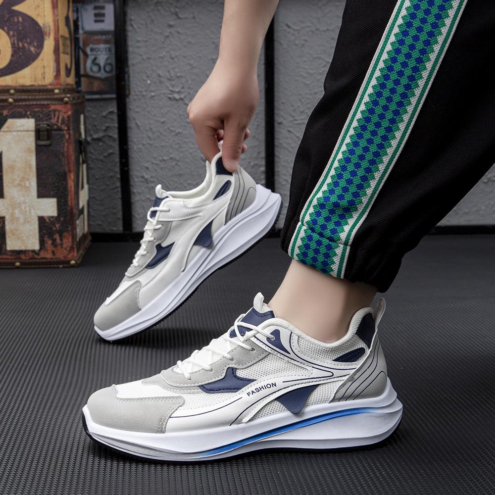 

Forrest Gump men s shoes summer leather waterproof tide with casual men s running travel anti-skid sports platform dad tide shoes 39