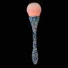 Diamond-Inlaid Handle Loose Powder Brush with High-Footed Cup for Blush & Makeup Setting