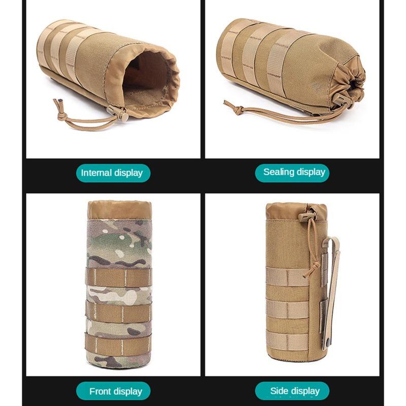 Outdoor Camping Hiking Hanging Water Bottle Bag With Mountaineering Backpack Water Cup Cover Portable Bottle Bags