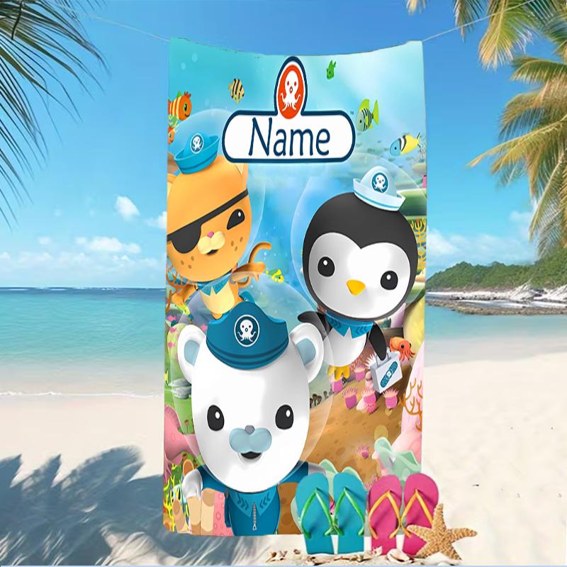 Customizable Personalized Beach Towels Octonauts Themed designs.Suitable for the Beach, Yoga, Sports;ideal As Beach Accessories