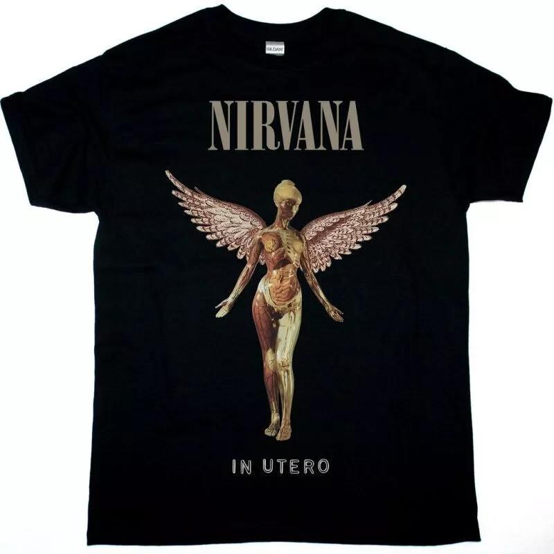 NIRVANA IN UTERO NEW BLACK T-SHIRT Unisex T-Shirt XXXL