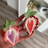Love Acetic Acid Hair Clip French Style Fruit Hairpin Sweet Heart Strawberry Hair Claw  Travel