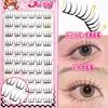 Stylish False Eyelashes Inspired Design Comic Fluffy Clustered Slender Self-Adhesive Segmented Lashes Perfect For Everyday