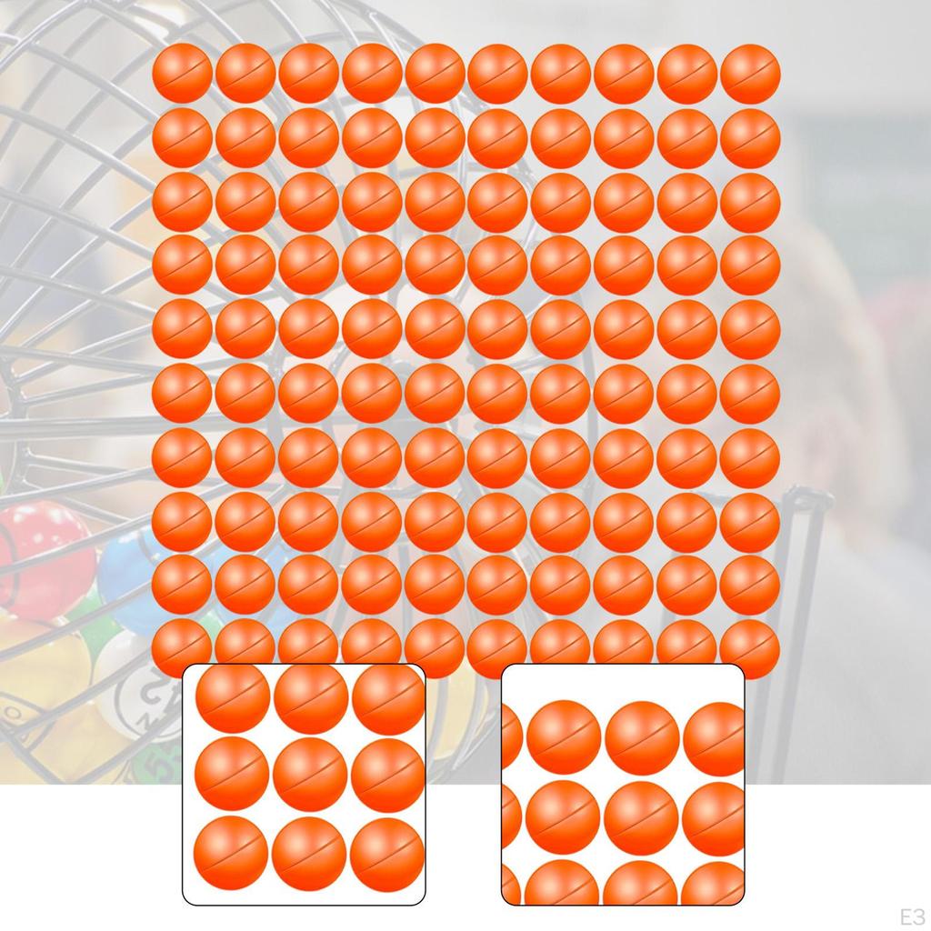 Losovací kuličky Bingo pro párty Dekorativní Kompaktní Hladký Lehký Dekorace Kulatý