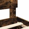 Smoked Oak Bed Frame 120 x 190 cm Particleboard