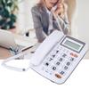 Desktop Corded Landline Telephone With Caller ID Display With Speakerphone for HomeOffice White