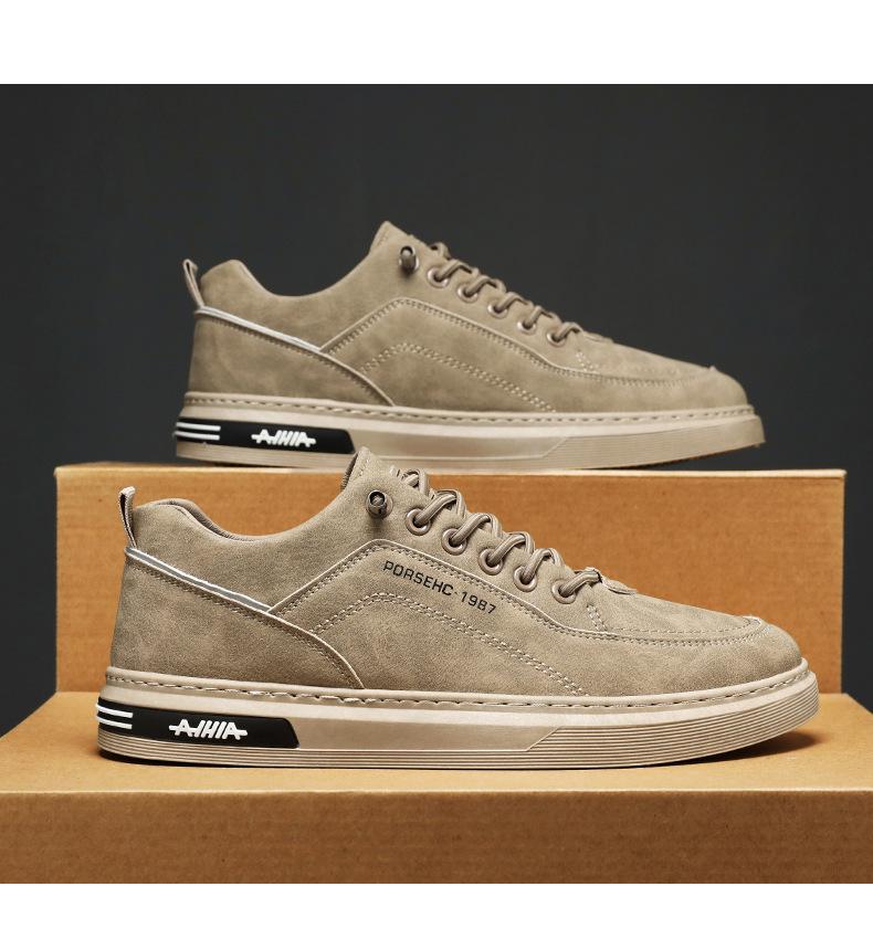 Nowe męskie oddychające jesienne trampki robocze: Modne, uniwersalne buty sportowe i codzienne