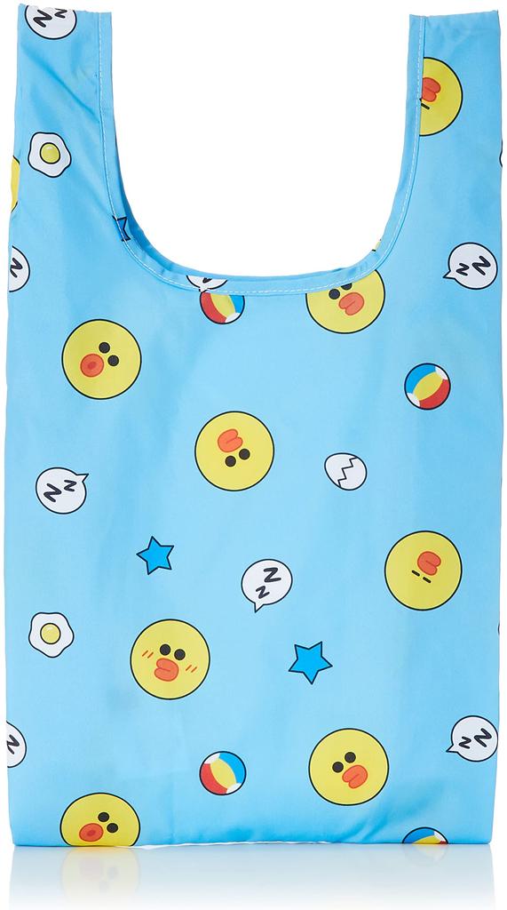Marushin Eco Bag with Rubber LINE FRIENDS Solid Cute Made with Recycled Product 5585004400 Case, Sally, Merchandise, Polyester, Number